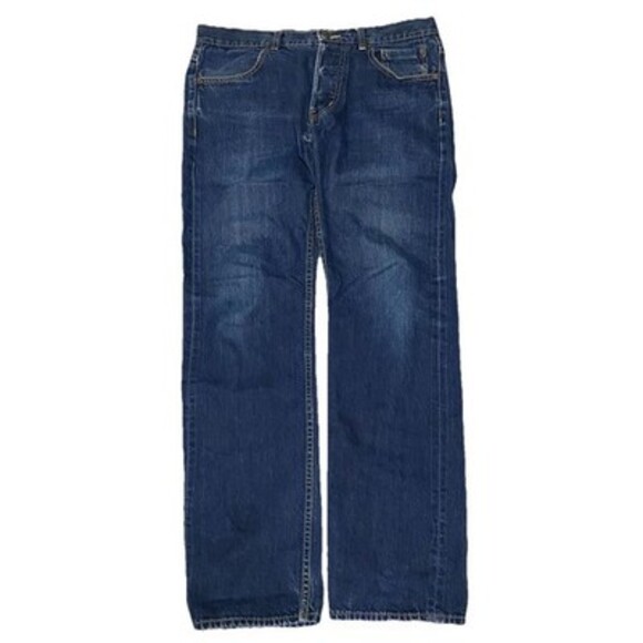 The Hundreds Jeans Mens Size 32X32 Blue Slim Fit Straight Selvedge Red Line y2k - Picture 1 of 9